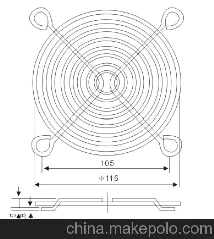 正品 加粗型12CM金屬網罩 12厘米風扇防護網罩 風扇網罩 機柜網罩