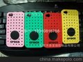 新crocs硅膠IPHONE4手機套 含5個卡通頭像，時尚個性 年輕必備