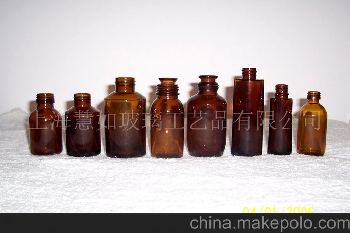 茶色精油瓶，茶色香精瓶，玻璃瓶圖片