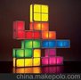 供应Tetris Light 俄罗斯方块灯 立体拼图小夜灯 DIY积木灯