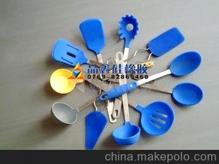 硅膠漏勺 不銹鋼手柄 品質(zhì)優(yōu)圖片