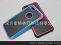 苹果iphone5 抗摔防震iphone5硅胶机壳外壳 保护套手机套 三合一