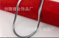 淘宝仿925银铜质镀白金项链 男士项链 优质闪亮不掉色项链 蛇链
