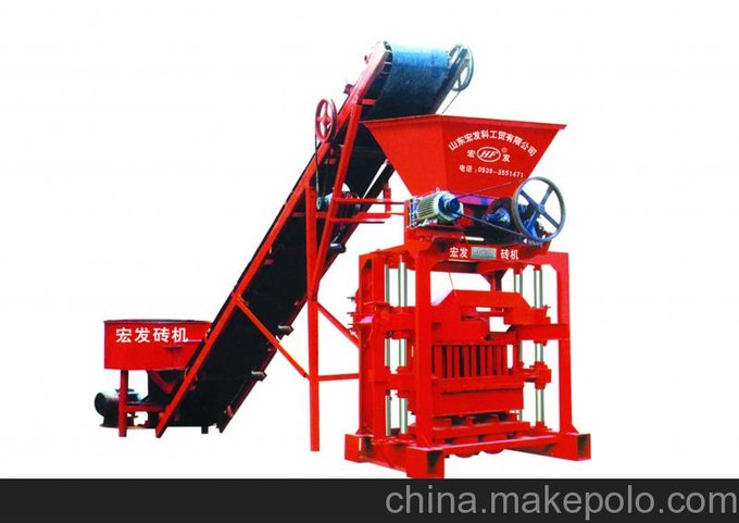 供應宏發(fā)QT4-35B2廣州免燒磚機水泥磚機混凝土磚機圖片