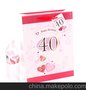 浪漫情人节礼品袋 爱心LOVE生日购物纸袋 精美手提纸袋