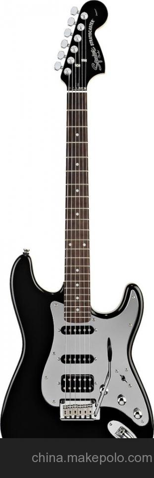 供應(yīng) Squier 電吉他 Standard Stratocaster 黑鉻 廣州西二琴行