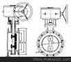 高温蝶阀 高温法兰蝶阀 高性能法兰蝶阀