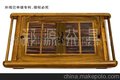 送礼佳品/郑源茶具/ 绿檀福圆棒茶盘/手工制作