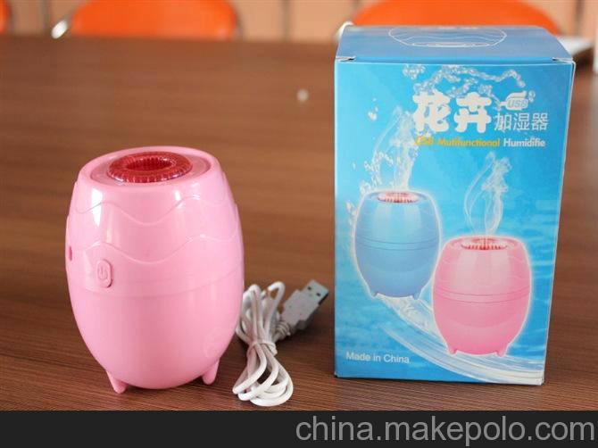 花卉造型USB加湿器 迷你办公室空气负离子 创意迷你加湿器